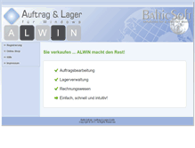 Tablet Screenshot of alwin.balticsoft.de